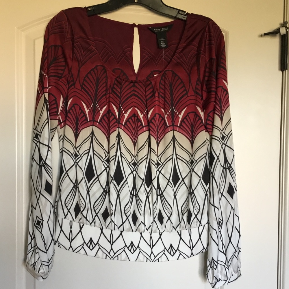Brand New/White House Black Market Silk Top
